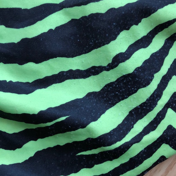 Guess bright green&black high waist bikini size M - Picture 4 of 6